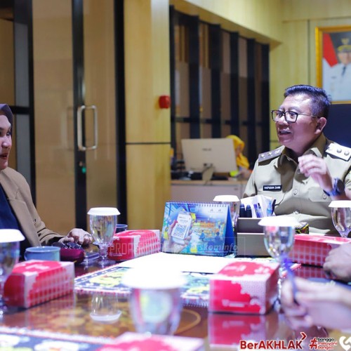 Sinergi Dalam Peningkatan PAD, Wawali Saefuddin Zuhri Terima Audensi BSI