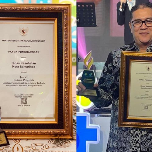 Dinkes Samarinda Juara 1 Nasional JFK Award, Ismed: Semoga Memicu Pejabat Fungsional Kesehatan Memberikan Layanan Terbaik