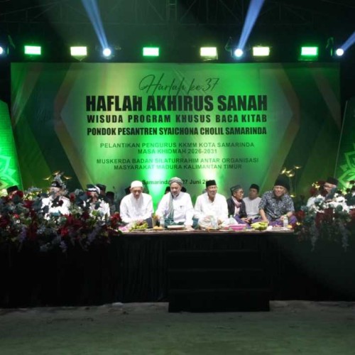 Wali Kota Andi Harun Hadiri Tabligh Akbar Harlah Ke 37 Ponpes Syaichona Cholil